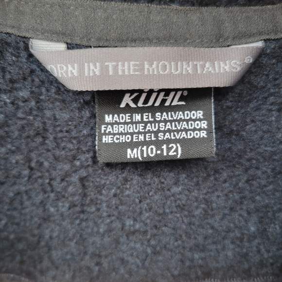 Kuhl Kid's Black Zip-up Hooded Jacket - size M (10-12) - Picture 3 of 4